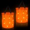 2 Pcs Trick or Treat Light up Halloween Candy Bucket (Orange) - 6.15 x 4.06 x 2.13 inches